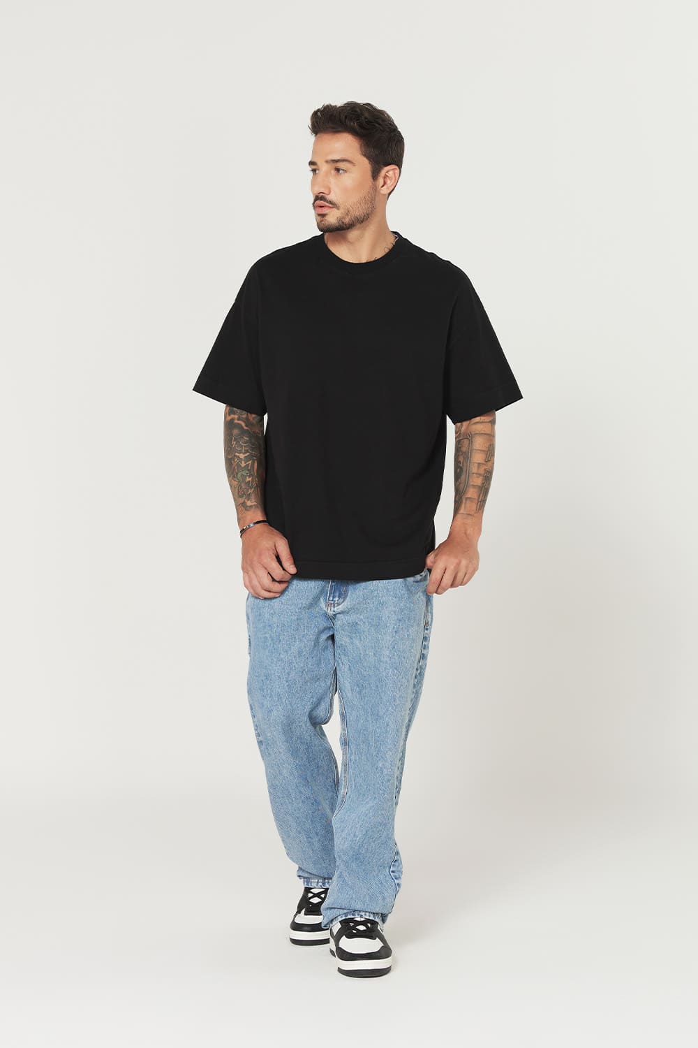 Camiseta Heavy Oversized - preto