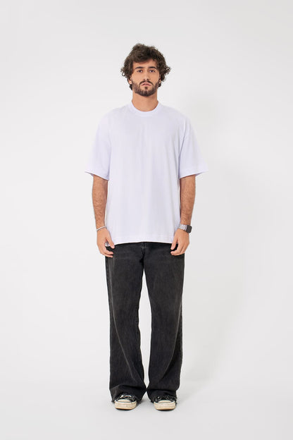 Camiseta Basic oversized - branca