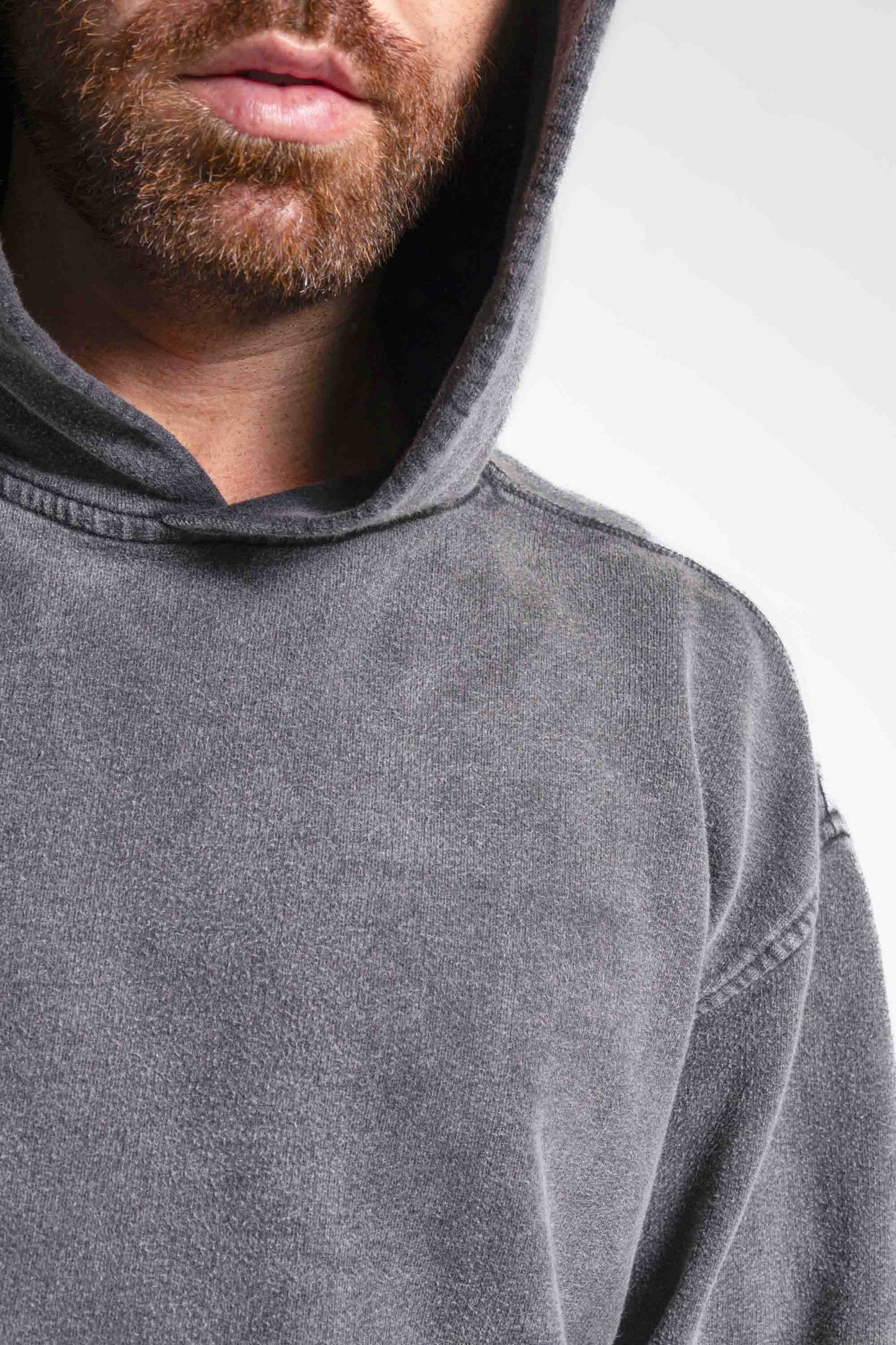 Conjunto Agasalho Moletinho Oversized - Preto Marmorizado