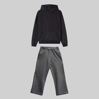 Conjunto moletom Heavy Boxy Oversized - chumbo