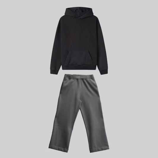 Conjunto moletom Heavy Boxy Oversized - chumbo