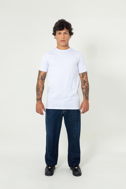 ￼Camiseta Slim Cotton - branco