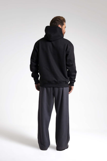 Moletom canguru 3 cabos - preto