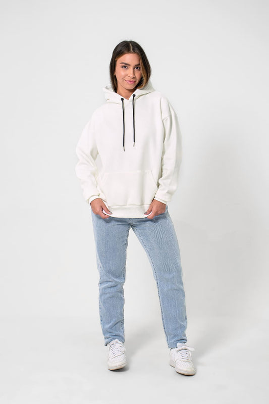 Moletom Canguru 3 Cabos - off white