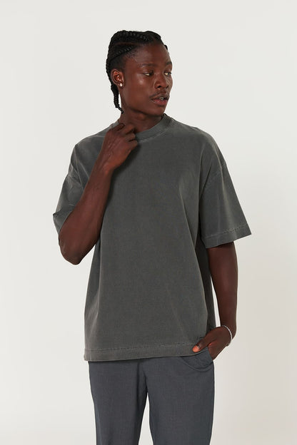 Camiseta Heavy Oversized - Chumbo