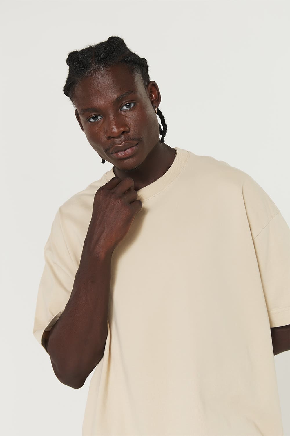 Camiseta Heavy Oversized - areia