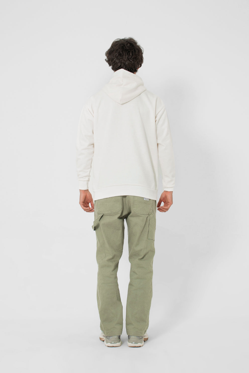 Moletom canguru 2 cabos - off withe