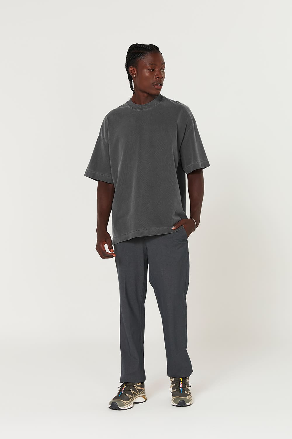Camiseta Heavy Oversized - Chumbo