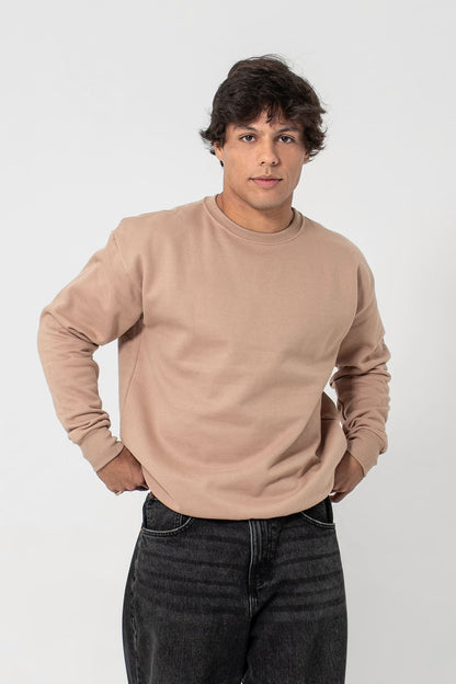 Moletom careca 2 cabos - bege