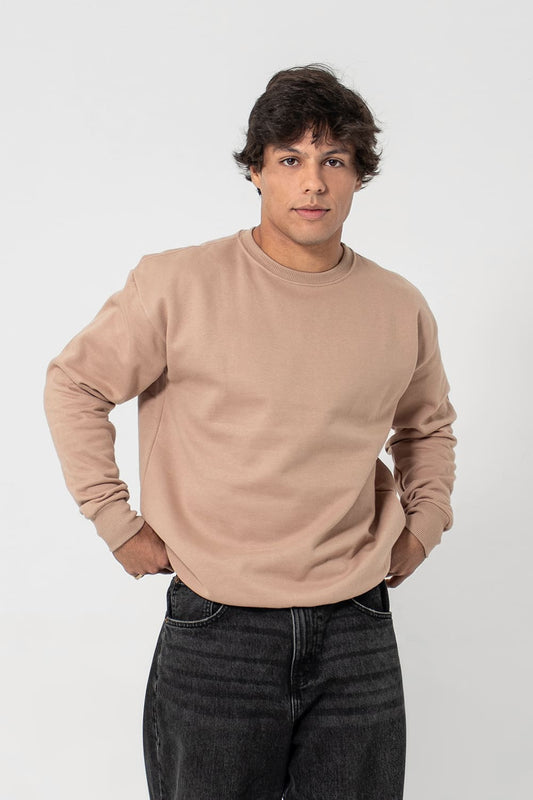 Moletom careca 2 cabos - bege