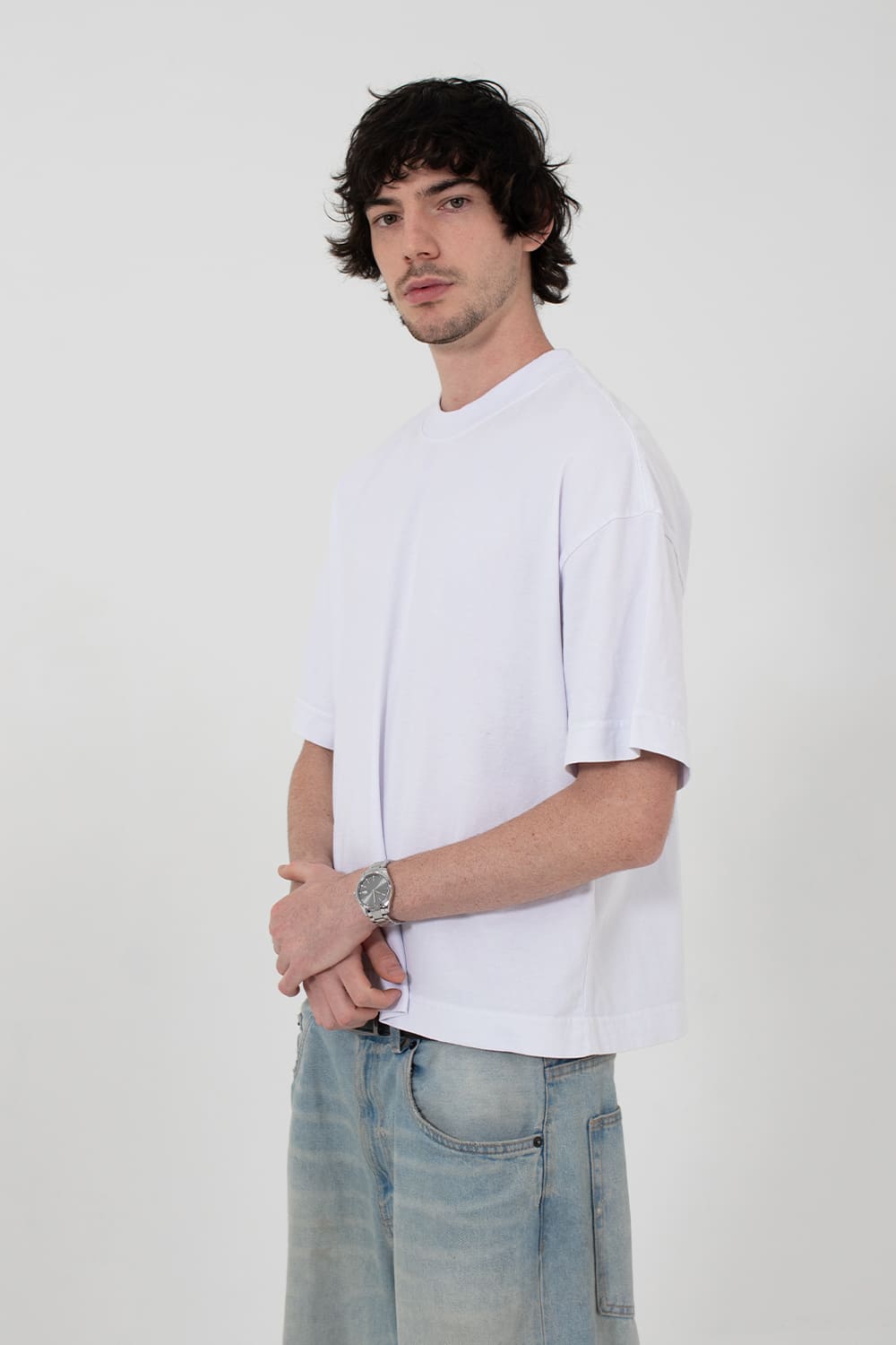 Camiseta heavy oversized boxy- branca