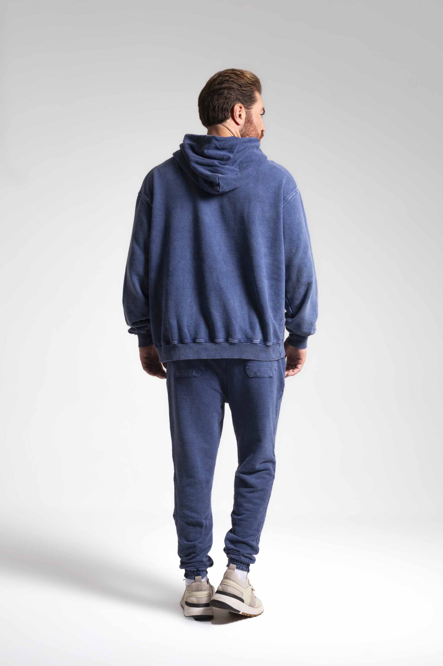 Conjunto Agasalho Moletinho Oversized - Azul Marmorizado