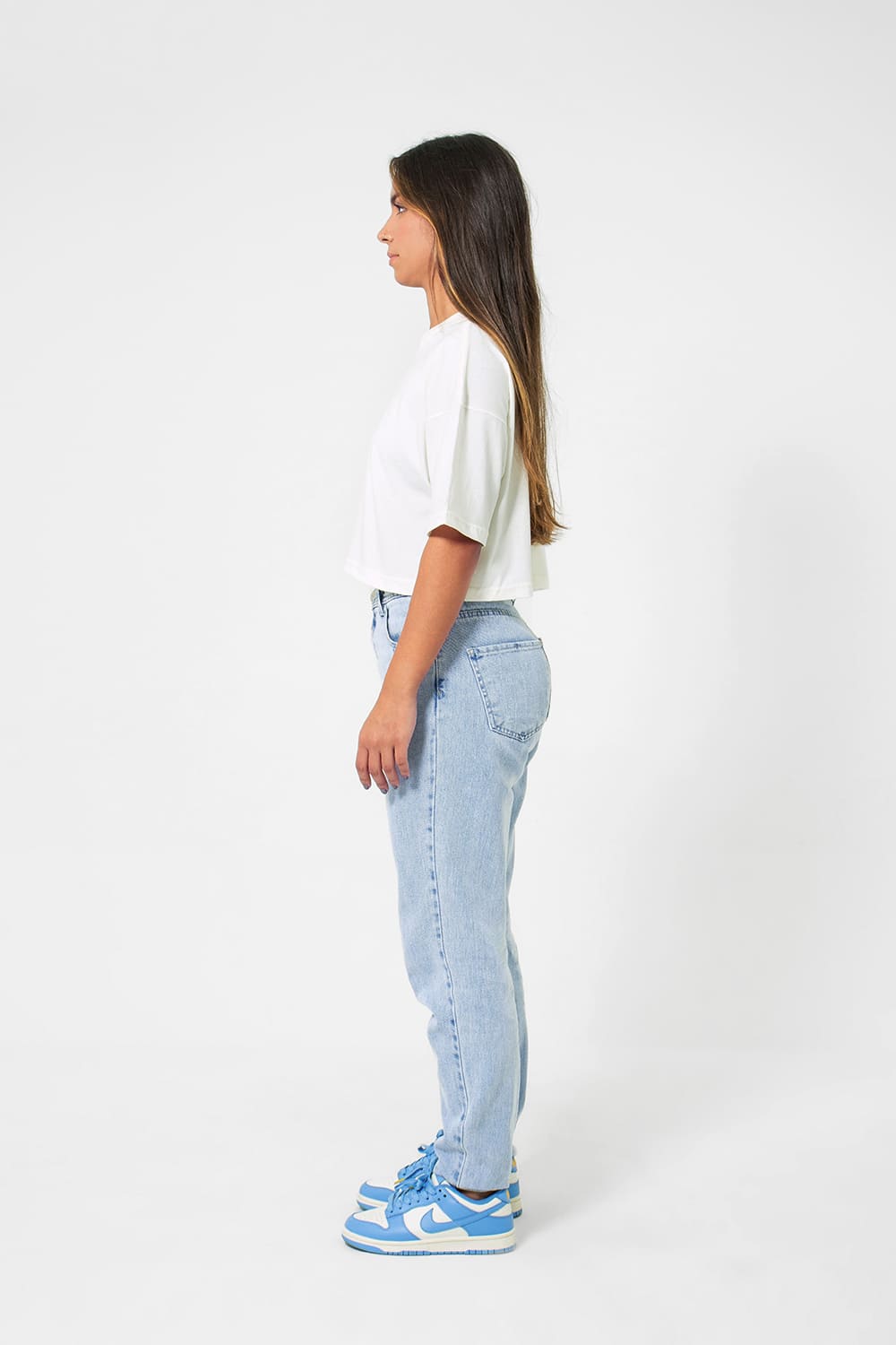 Cropped feminino basic streetwear - off white
