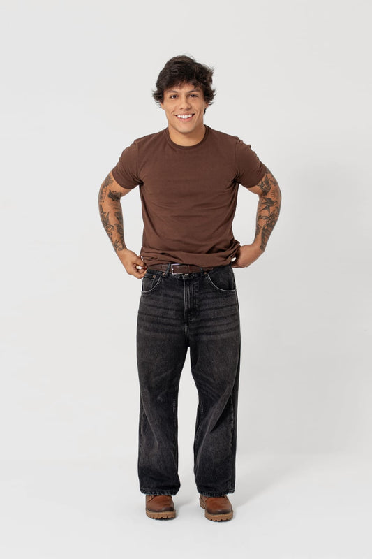 Camiseta slim Cotton - marrom