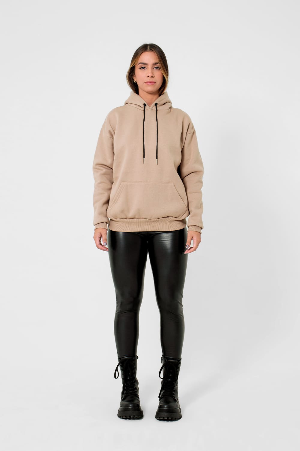 Moletom Canguru 3 Cabos - bege