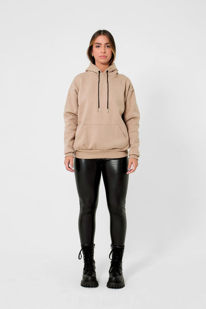 Moletom Canguru 3 Cabos - bege