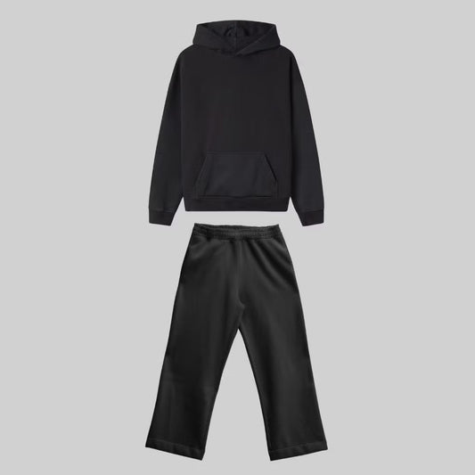 Conjunto moletom Heavy Boxy Oversized - preto