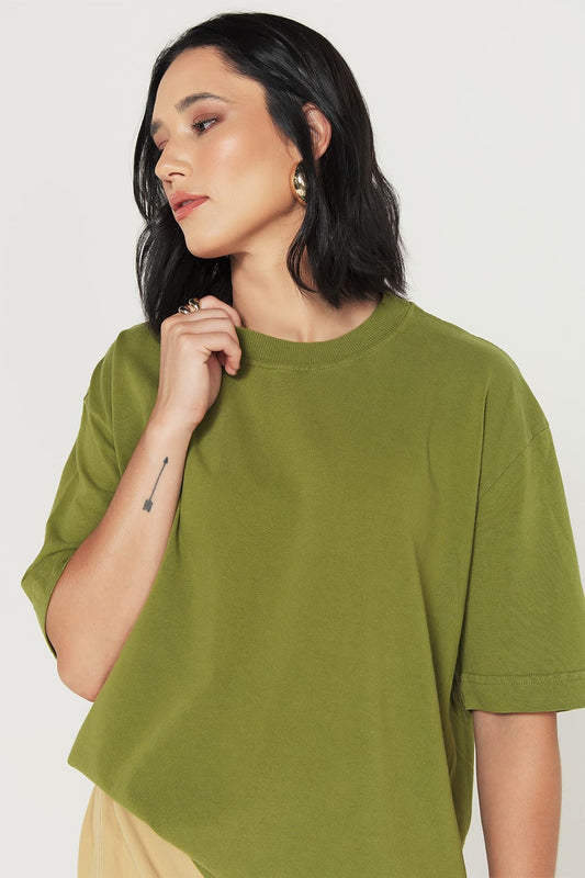 Camiseta Tubular Streetwear - Verde Abacate
