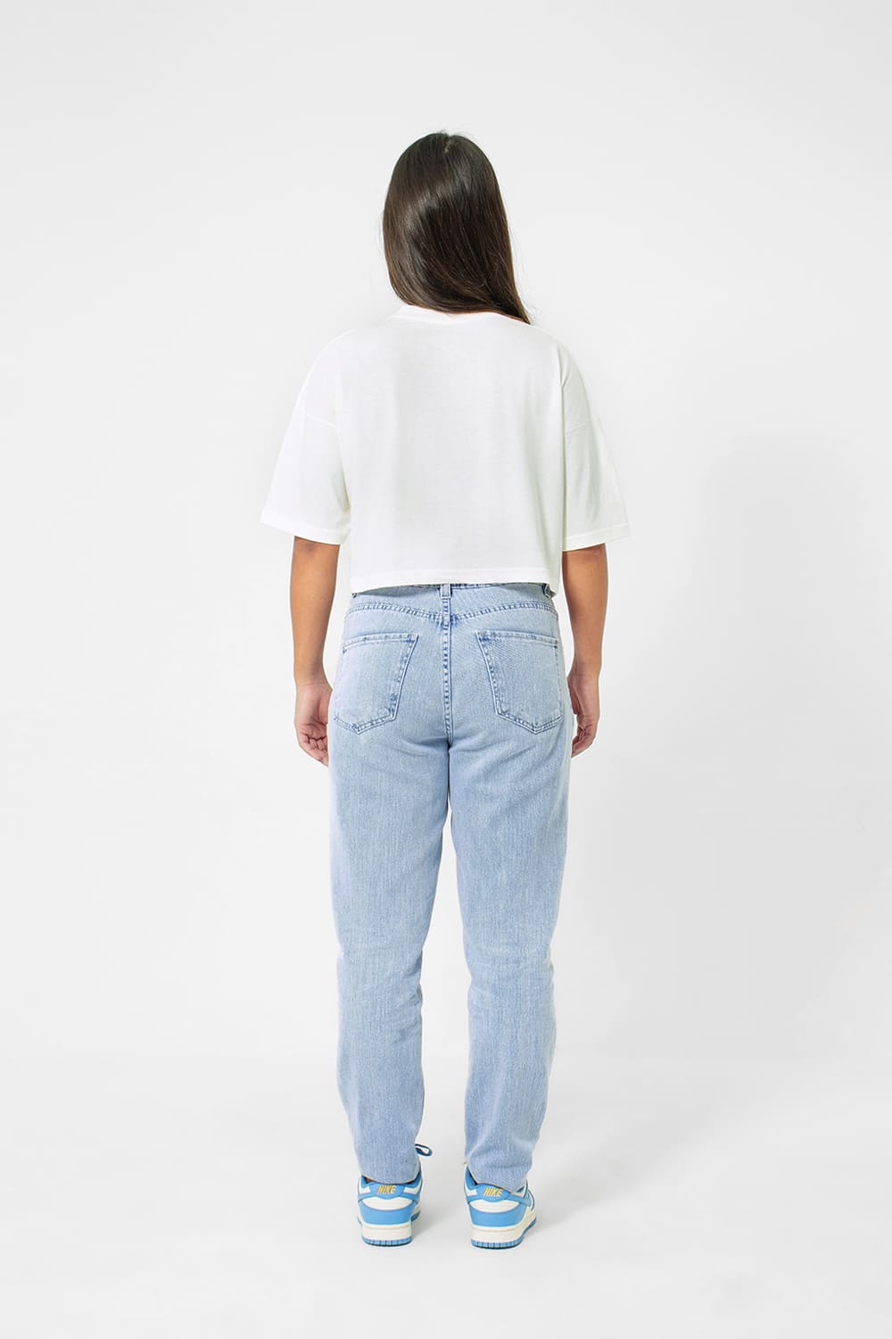 Cropped feminino basic streetwear - off white