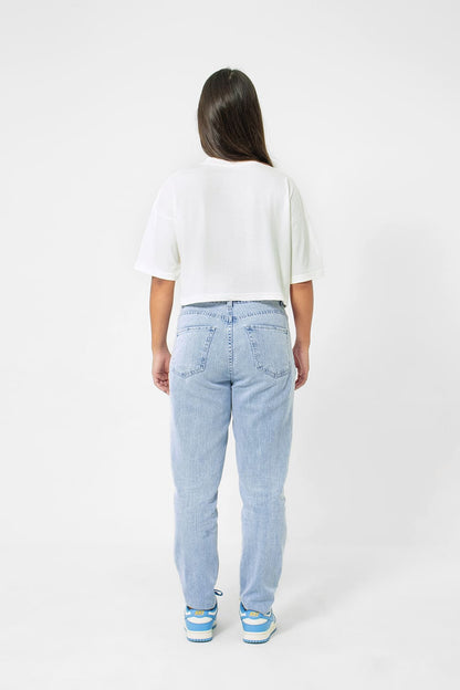 Cropped feminino basic streetwear - off white