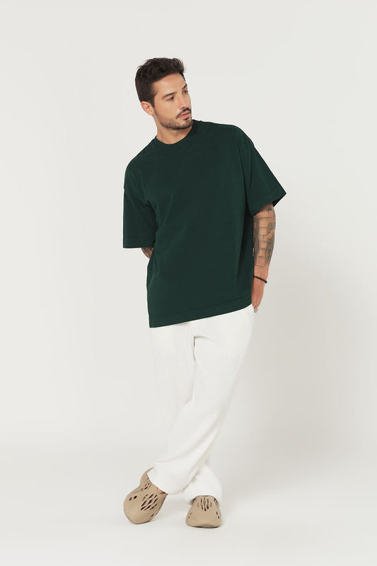 Camiseta Heavy Oversized - Verde Floresta