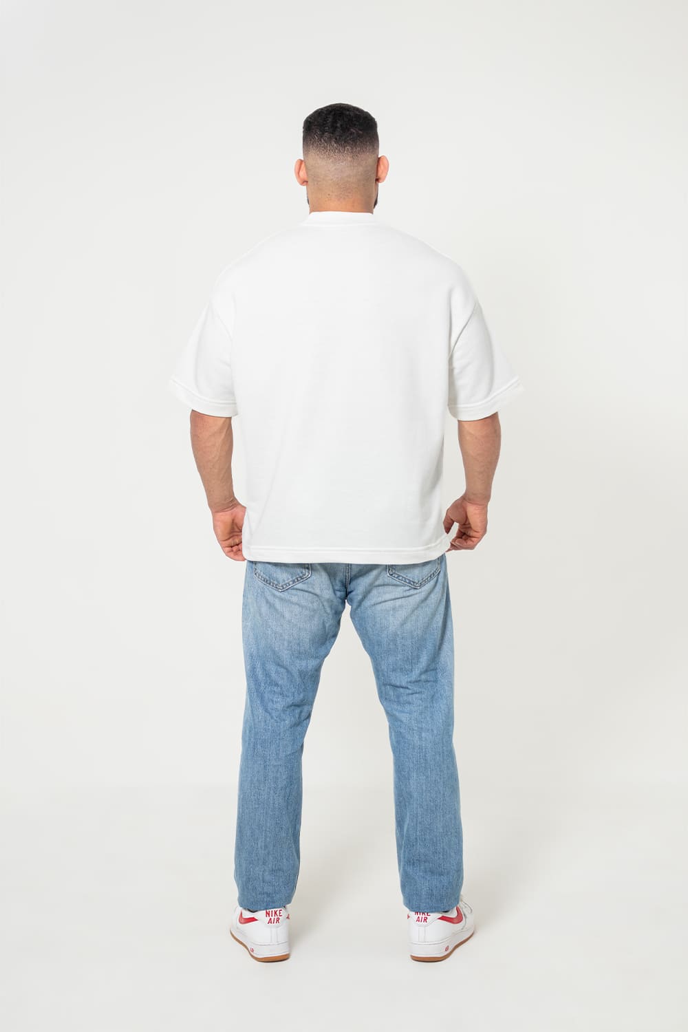 Camiseta Oversized Moletom - off white
