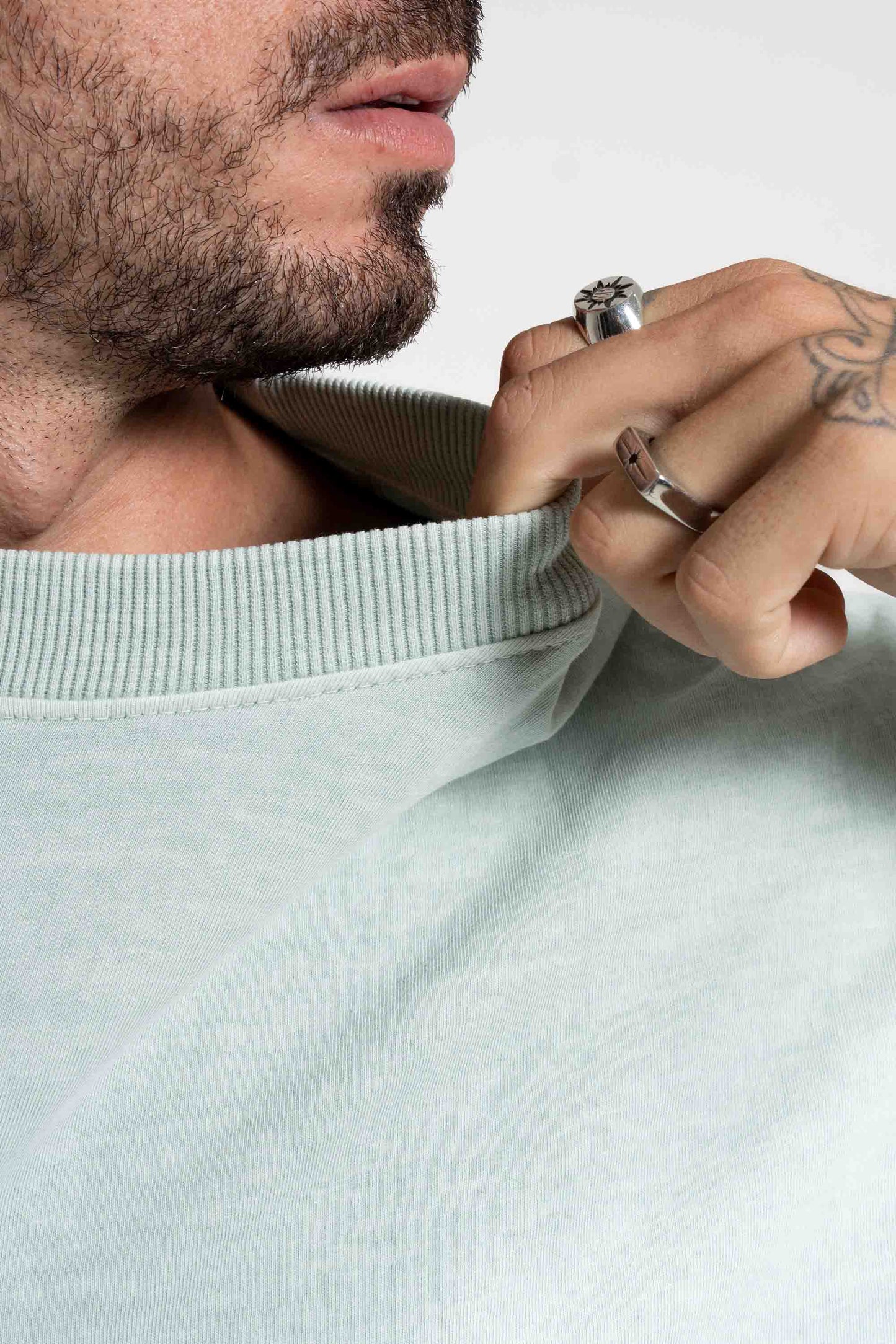 Camiseta Heavy Oversized - menta