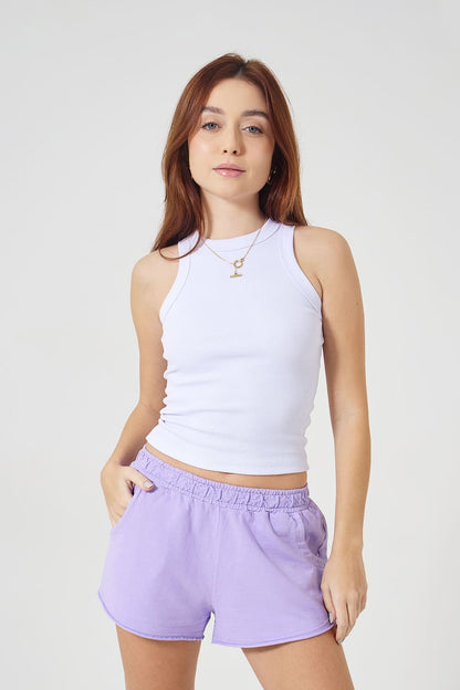 Regata canelada feminina - branca