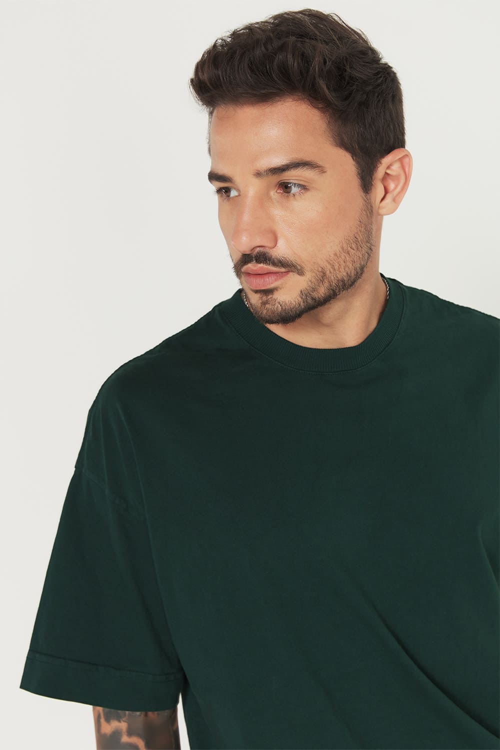 Camiseta Heavy Oversized - Verde Floresta