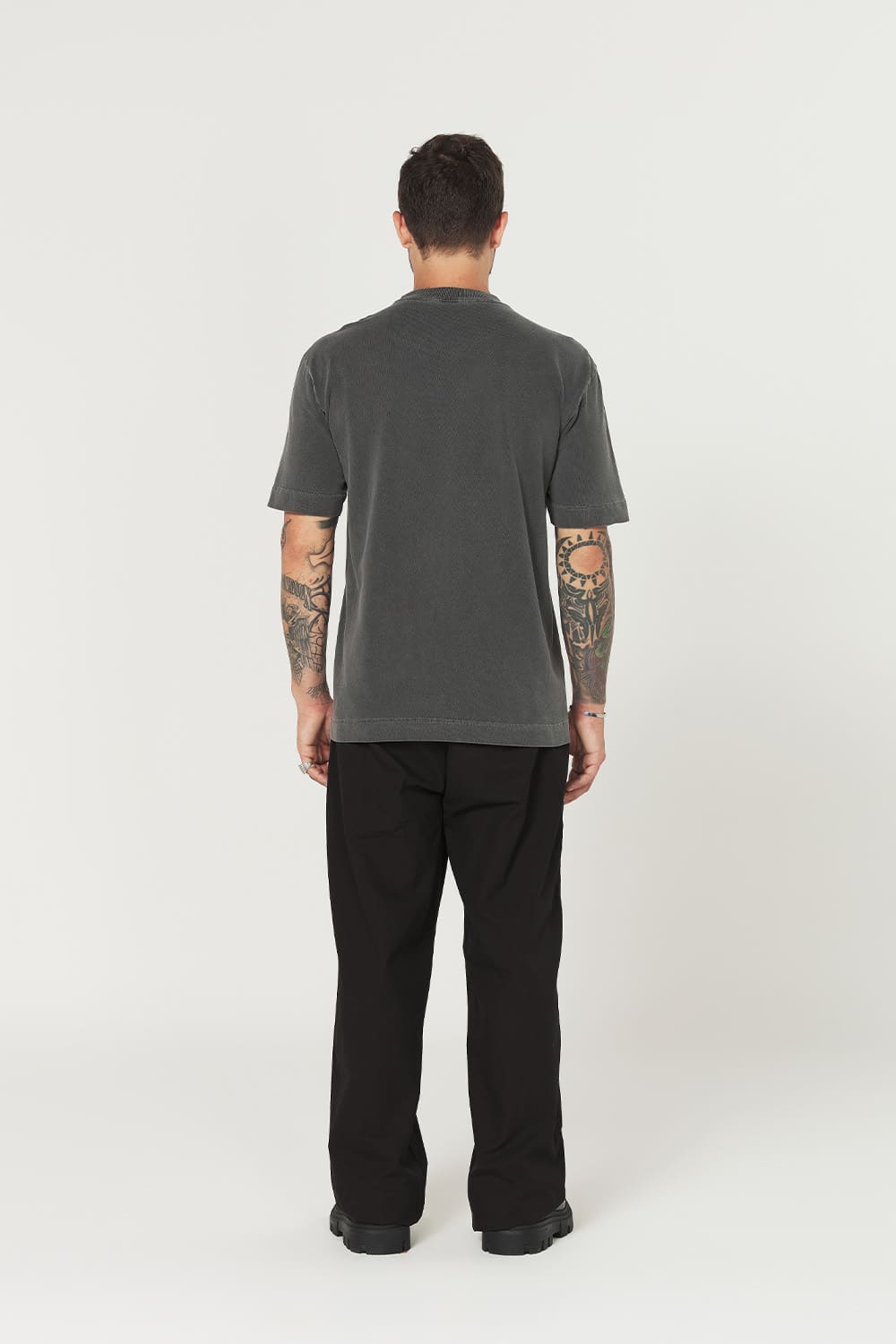 Camiseta tubular streetwear - chumbo