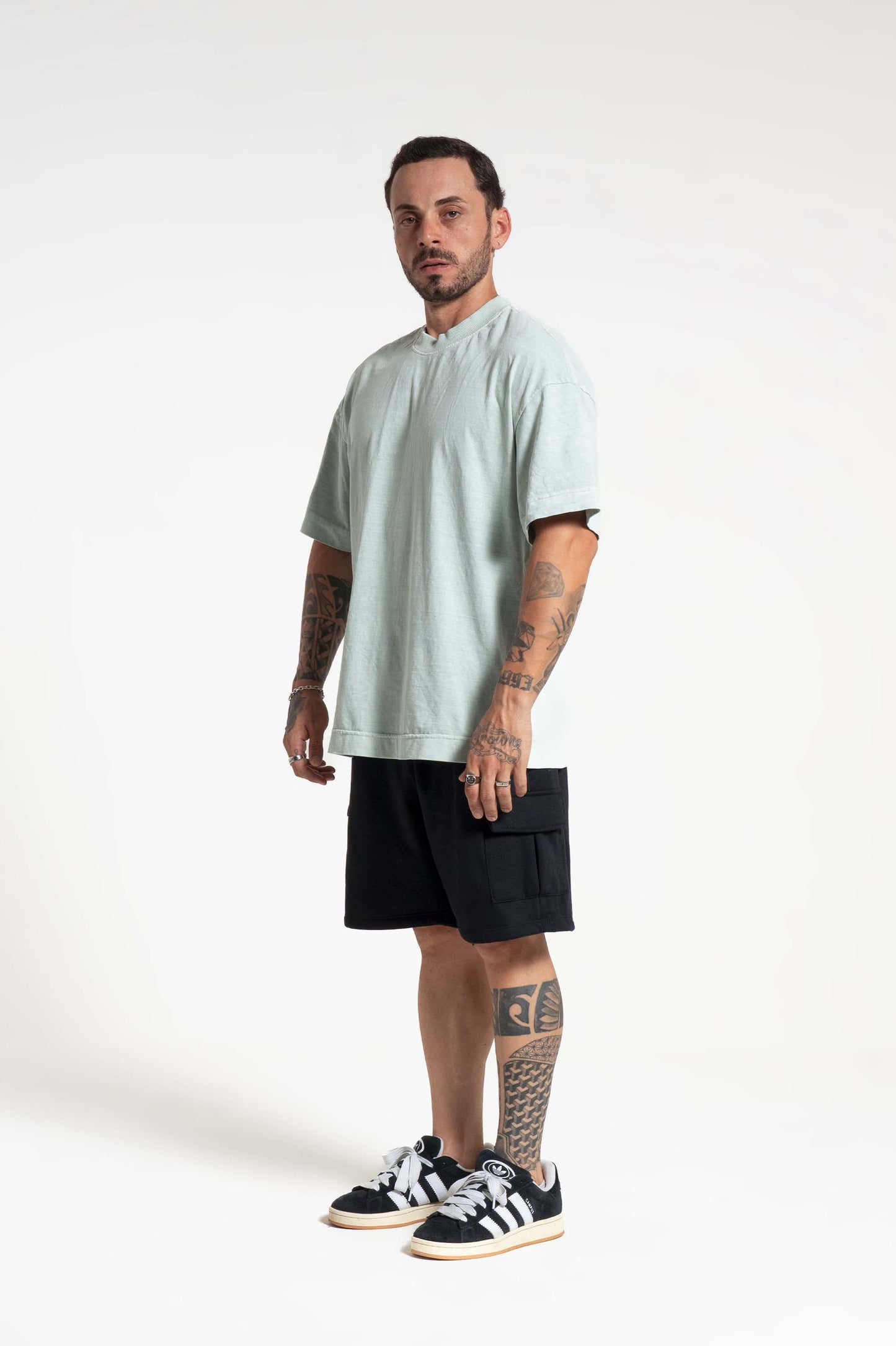 Camiseta Heavy Oversized - menta