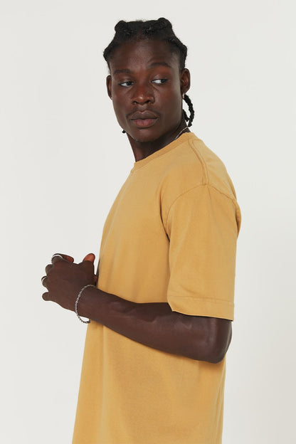 Camiseta tubular streetwear - caramelo