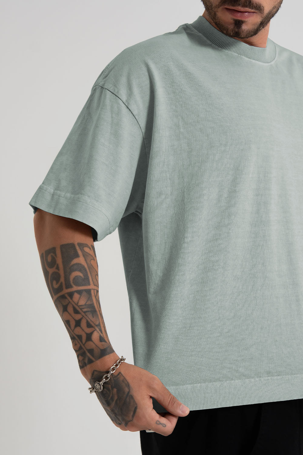 Camiseta heavy oversized boxy - menta