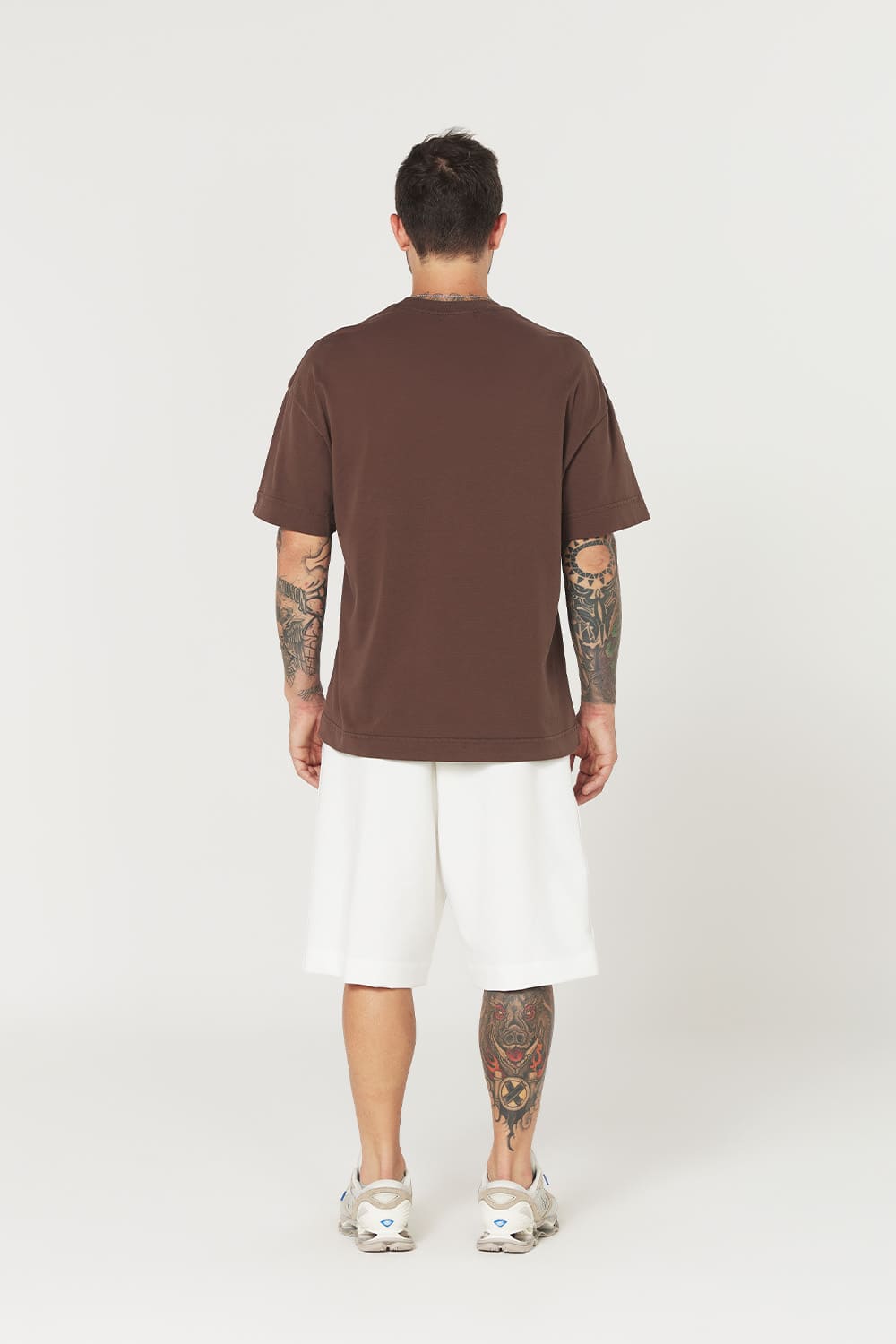 Camiseta Heavy Oversized - marrom café
