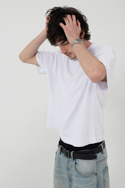 Camiseta heavy oversized boxy- branca
