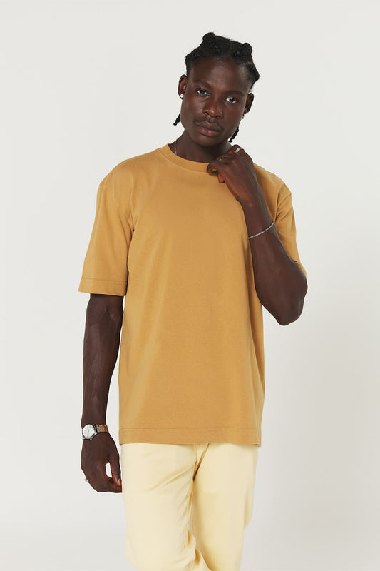 Camiseta tubular streetwear - caramelo