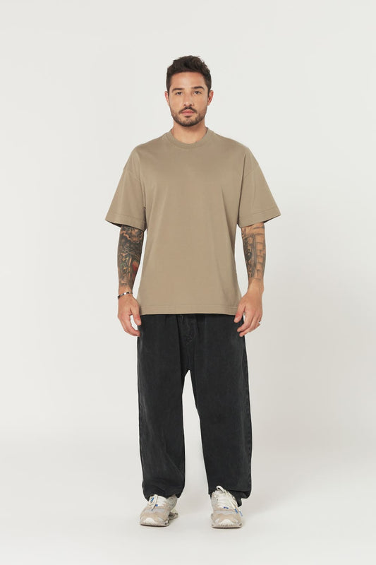 Camiseta Heavy Oversized - Bege