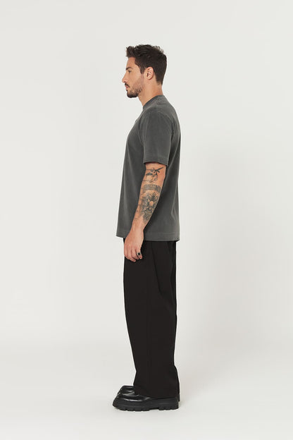 Camiseta tubular streetwear - chumbo
