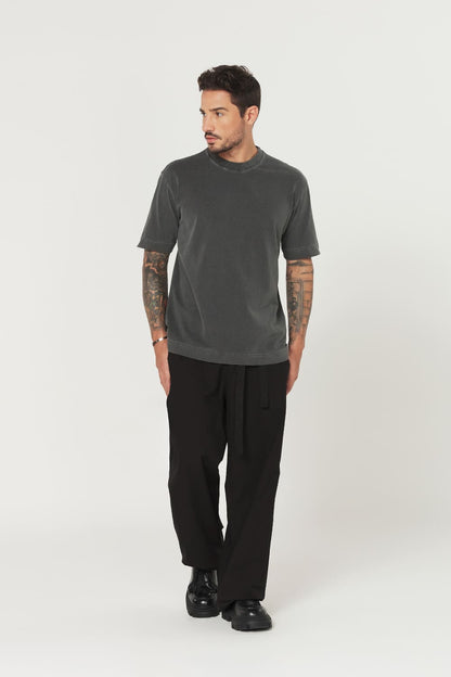 Camiseta tubular streetwear - chumbo