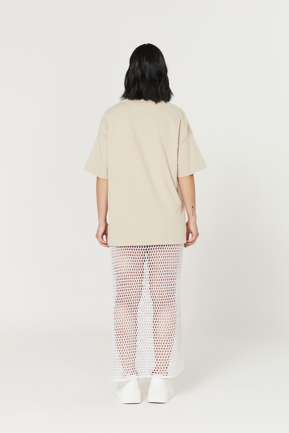 Camiseta Heavy Oversized - areia