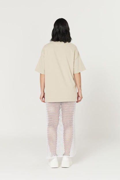Camiseta Heavy Oversized - areia