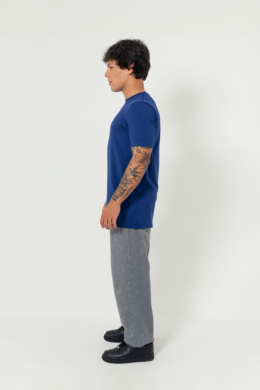 Camiseta slim Cotton - azul marinho