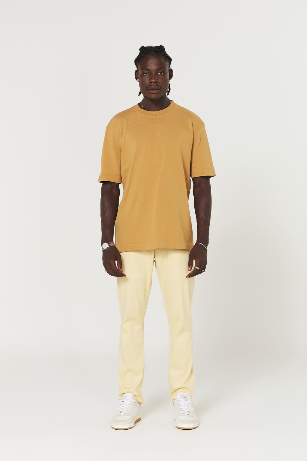 Camiseta tubular streetwear - caramelo