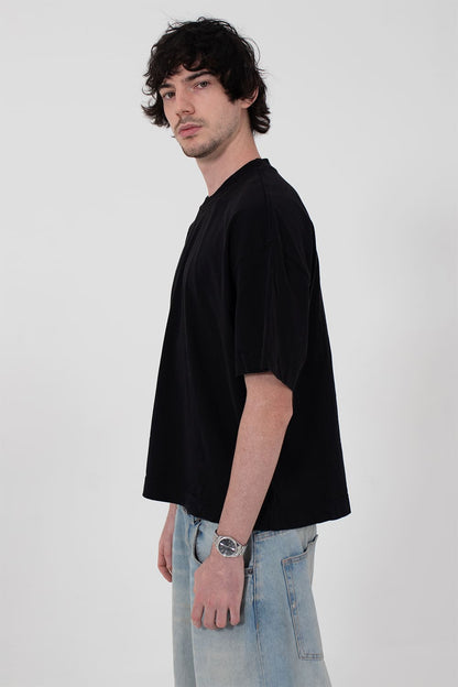 Camiseta heavy oversized boxy - preta
