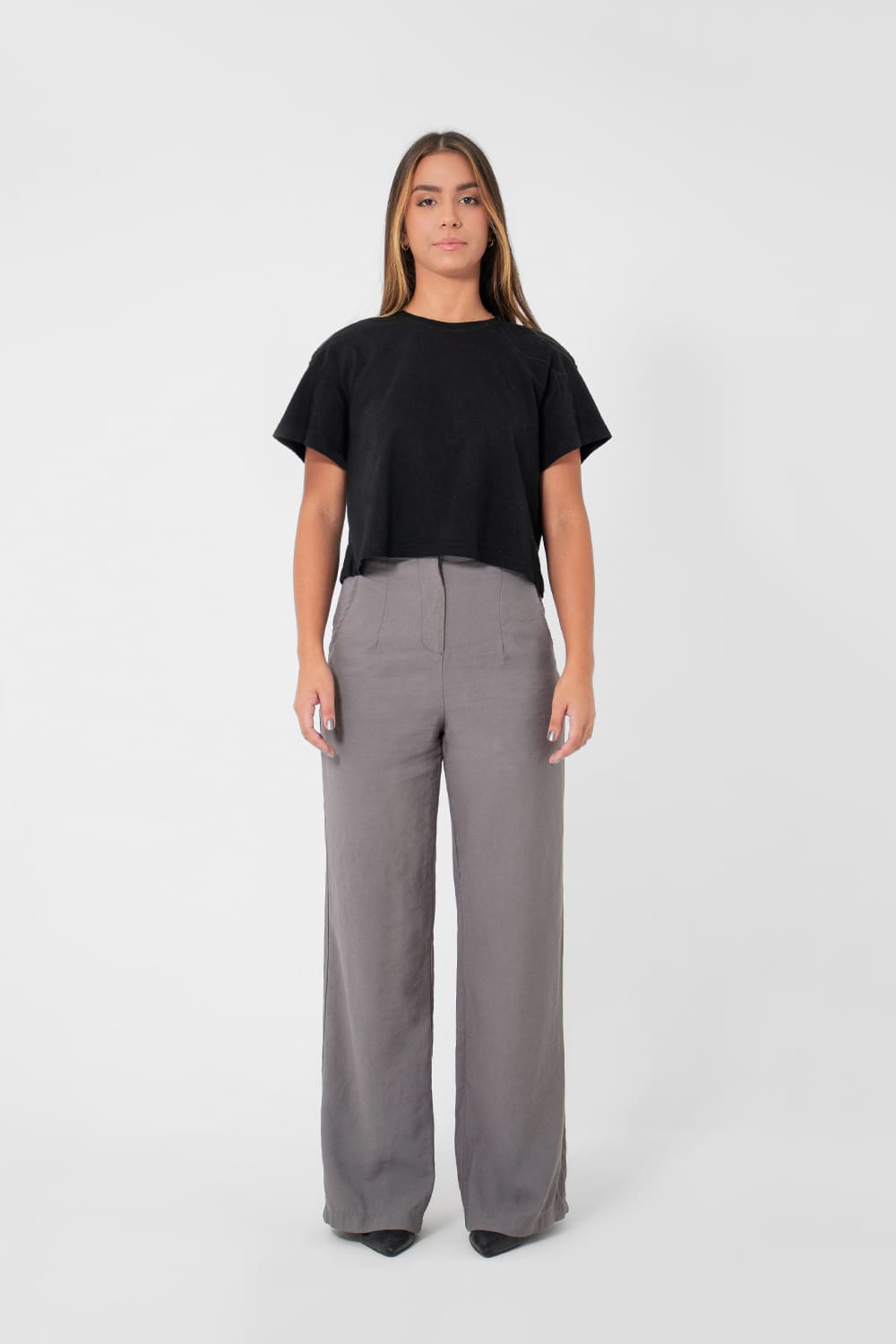 Cropped regular - preto