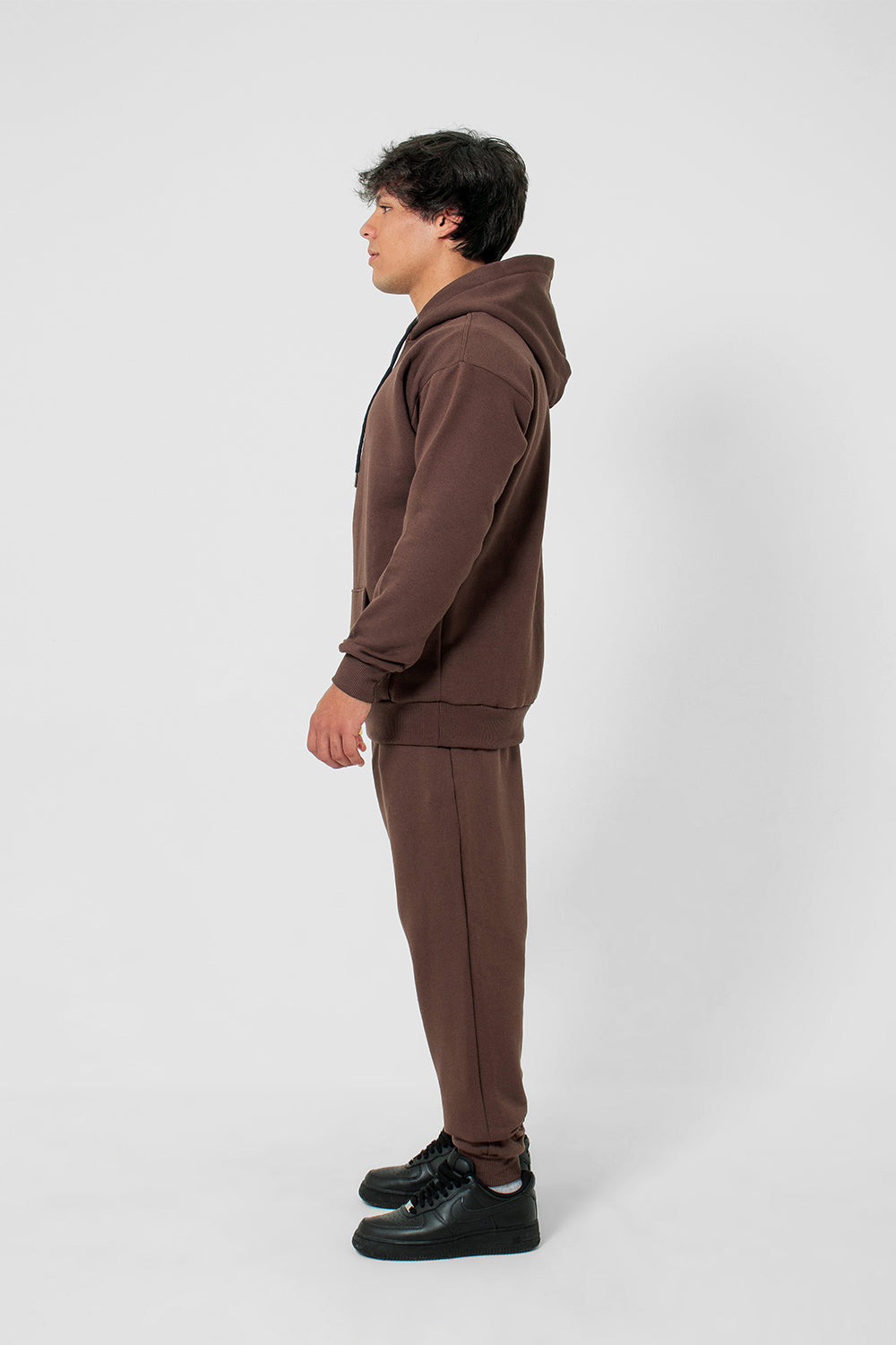 Moletom canguru 3 cabos - marrom